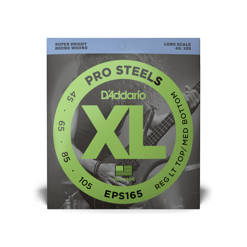 Набор струн D'ADDARIO EPS165 XL PROSTEELS REG LIGHT TOP / MED BOTTOM (45-105)